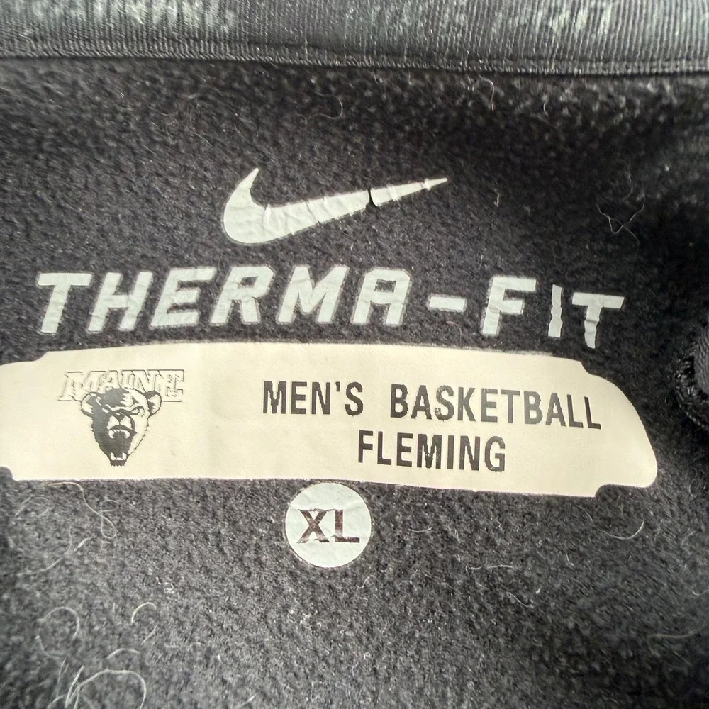 Nike Therma-FIT Maine Black Bears Basketball Full Zip Hoodie 727985-023
